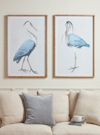 Two Heron Framed Prints
