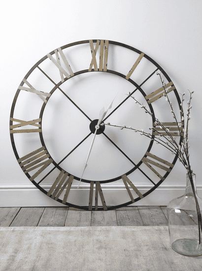 Ironwork Cut Out Clock