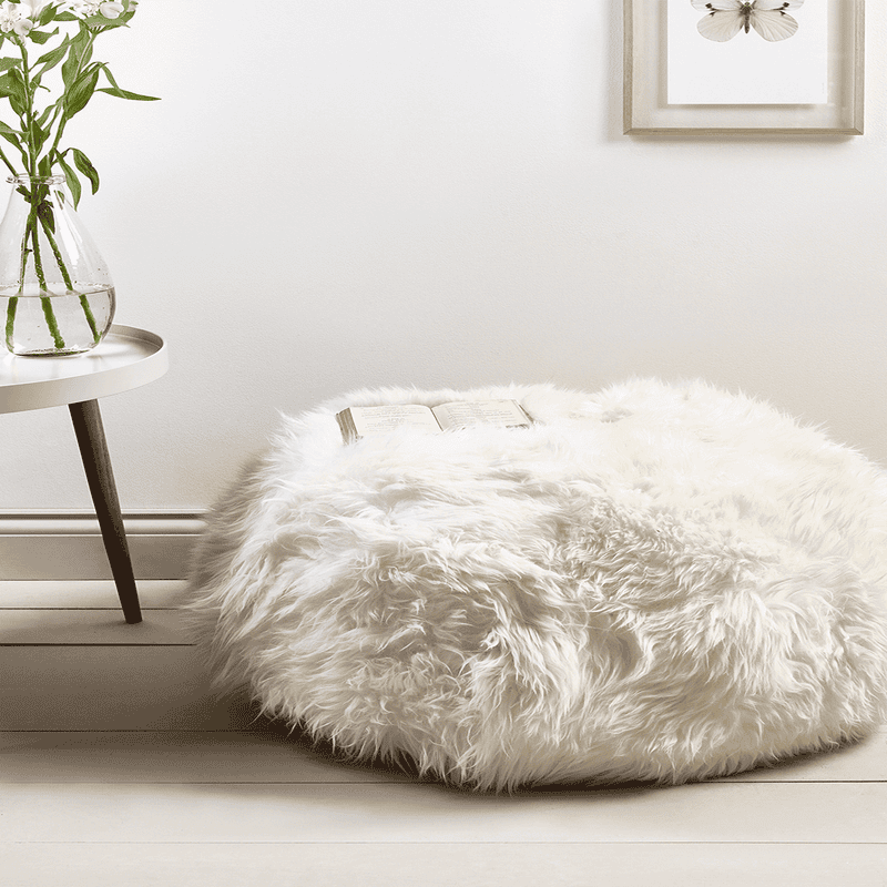 Fluffy pouffe discount chair