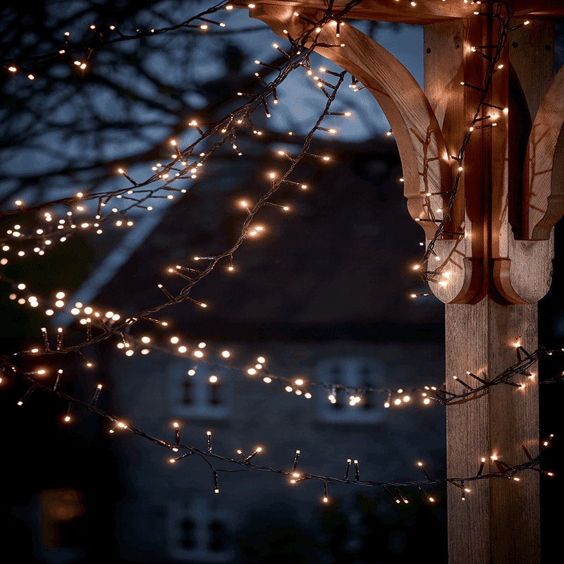 Using string lights shop indoors
