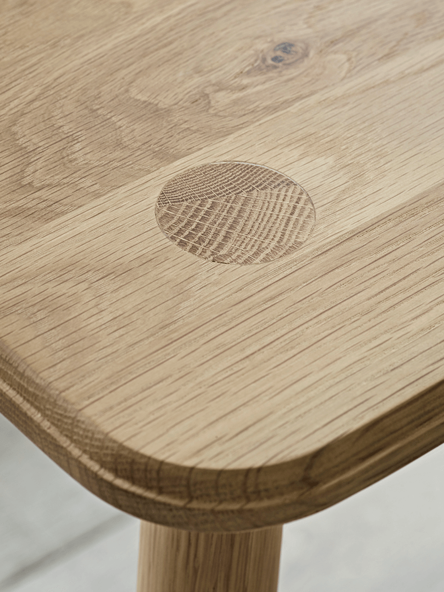 Product photograph of Bergen Oak Dining Table - Natural from Cox and Cox.