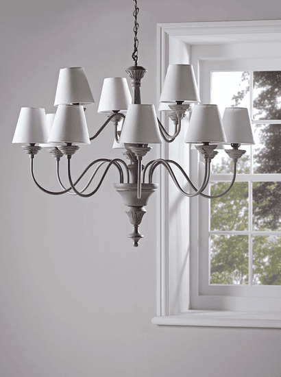 Grand Grey Chandelier