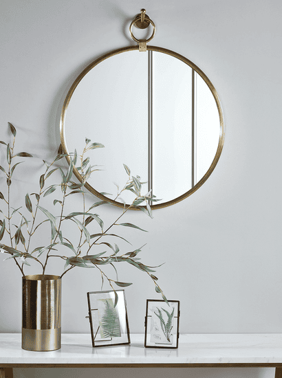 Aura Brass Mirror