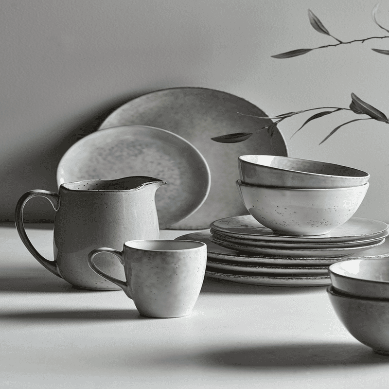 Four Soro Stoneware Dinner Plates