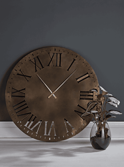 Oversized Bronze Clock