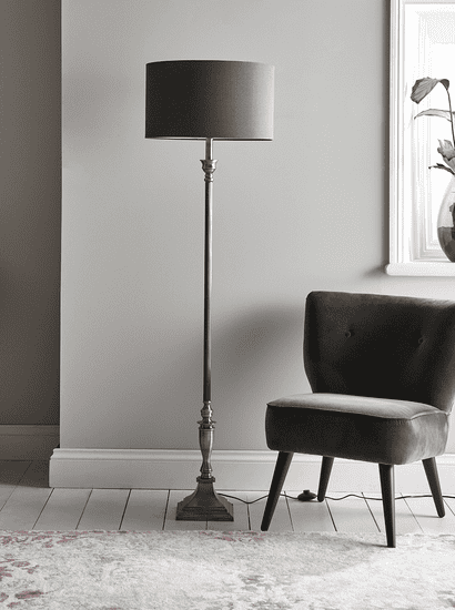 Antique Silver Floor Lamp