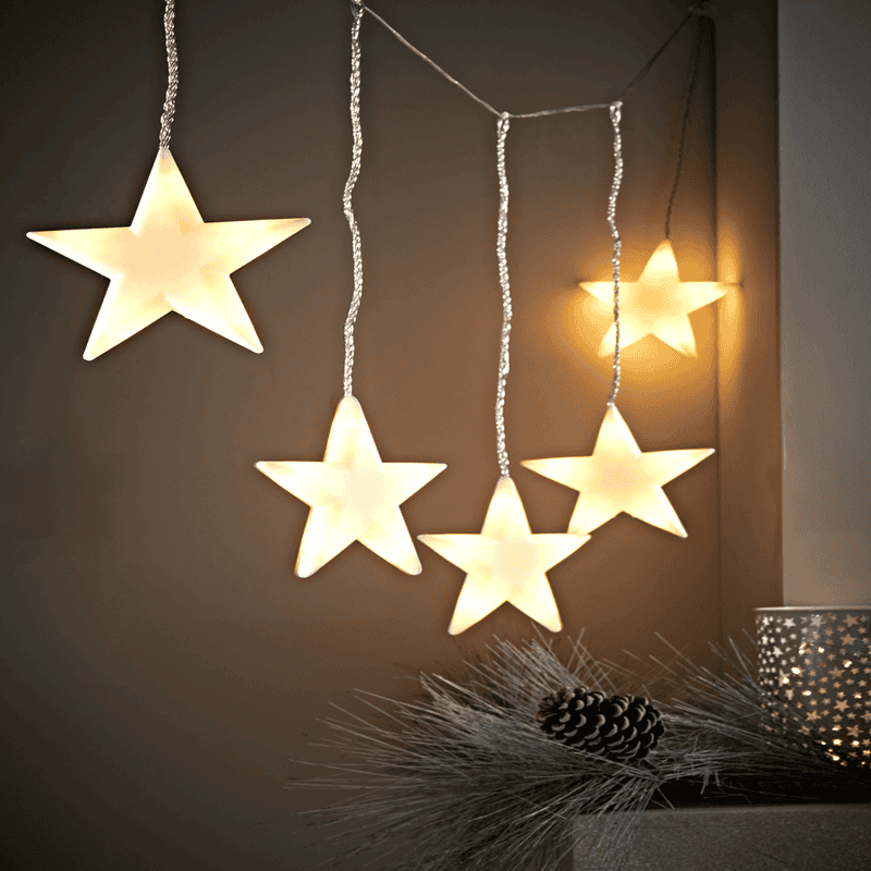 Hanging star string lights online