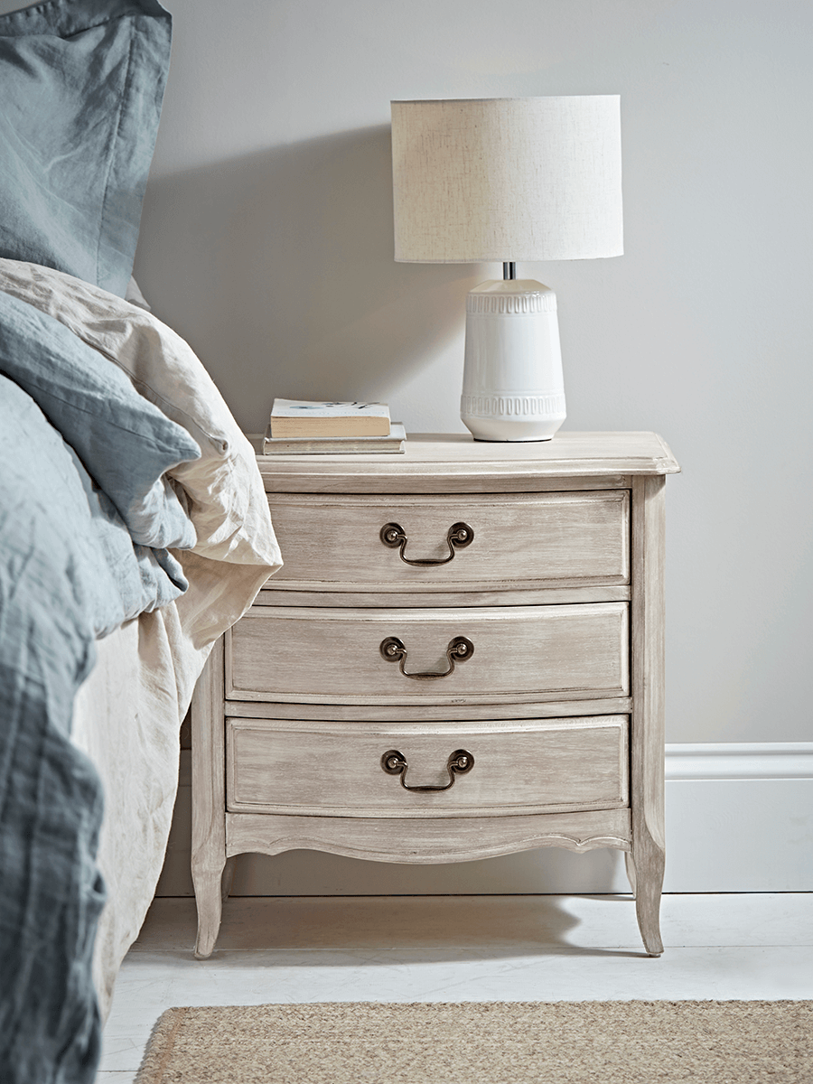 Product photograph of Clermont Bedside Table from Cox and Cox