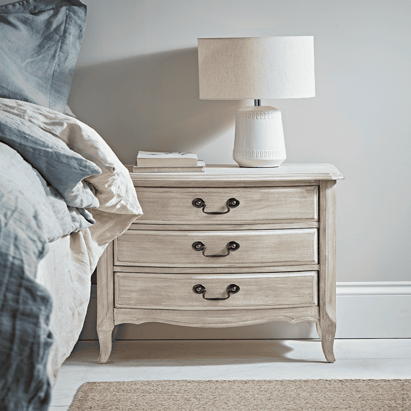 Bedside table online off white