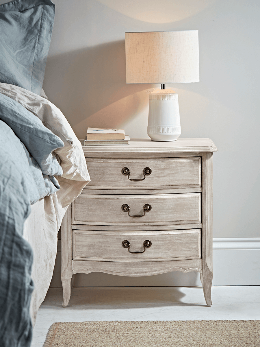 Product photograph of Clermont Bedside Table from Cox and Cox.