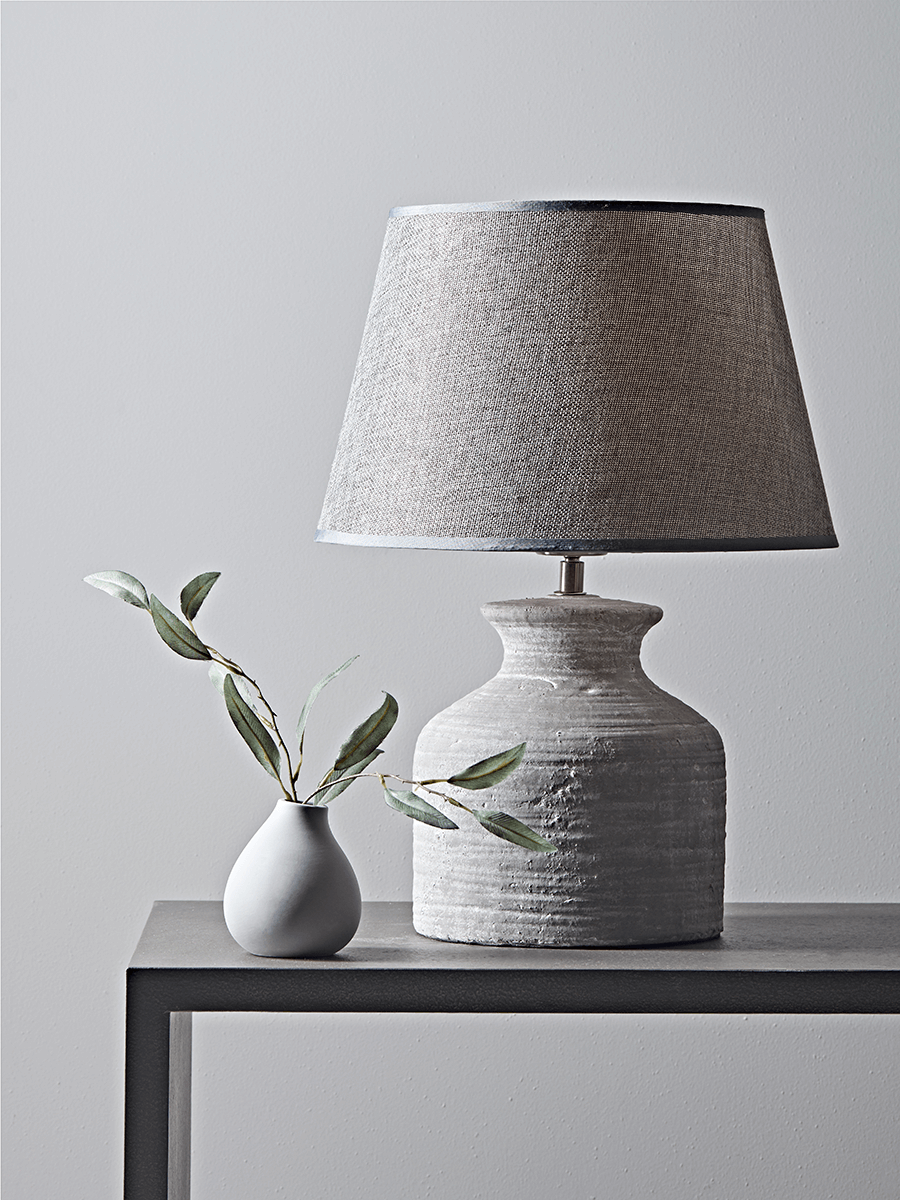 

Concrete Effect Bedside Lamp
