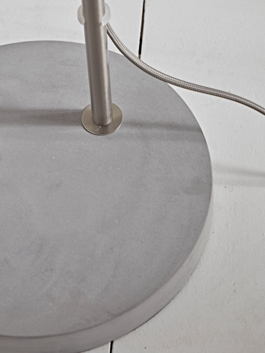 Product photograph of Glass Concrete Floor Lamp from Cox and Cox.