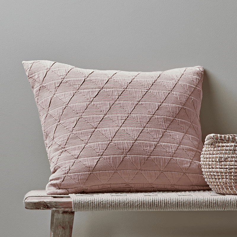 Pink geometric cushions best sale