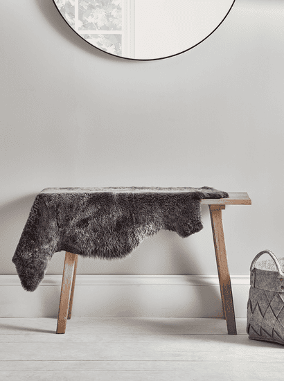 Shorthaired Graphite Sheepskin - Single