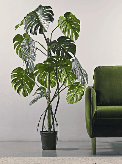 Tall Faux Potted Monstera