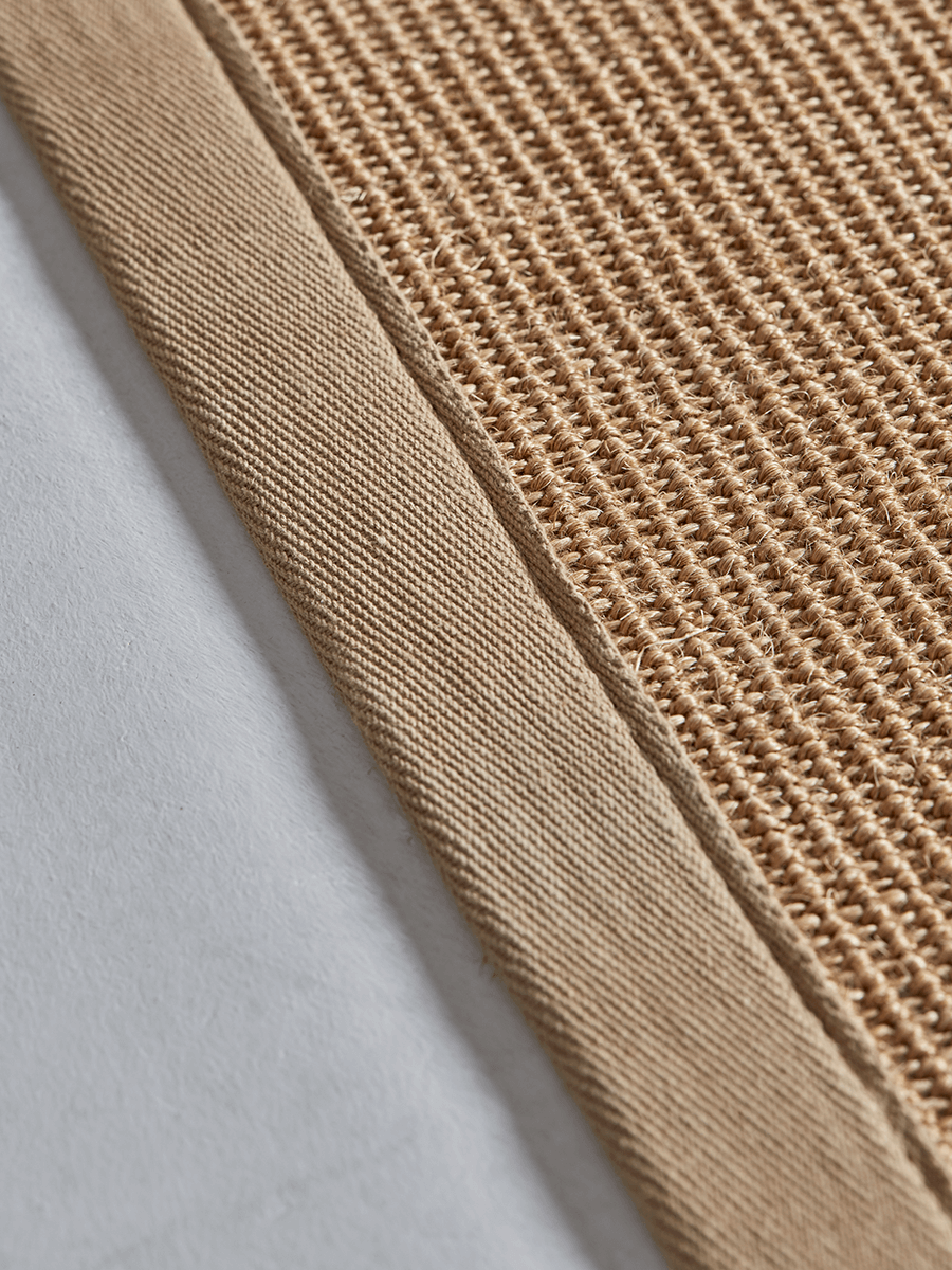 Product photograph of Sisal Runner - Natural Linen from Cox and Cox.