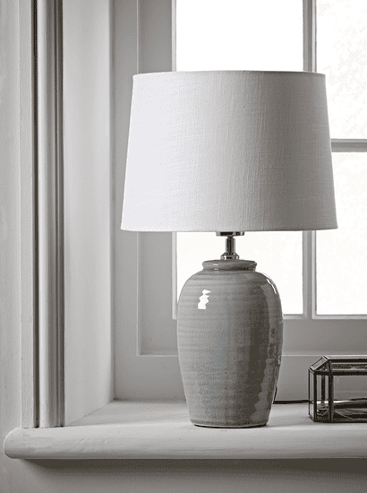 Ribbed Crackle Glaze Table Lamp