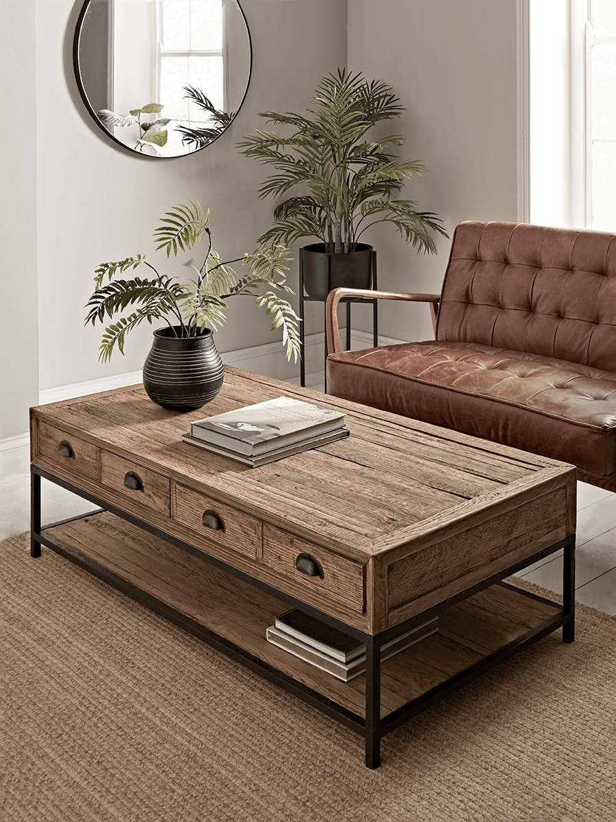 Photo of Reclaimed oak coffee table