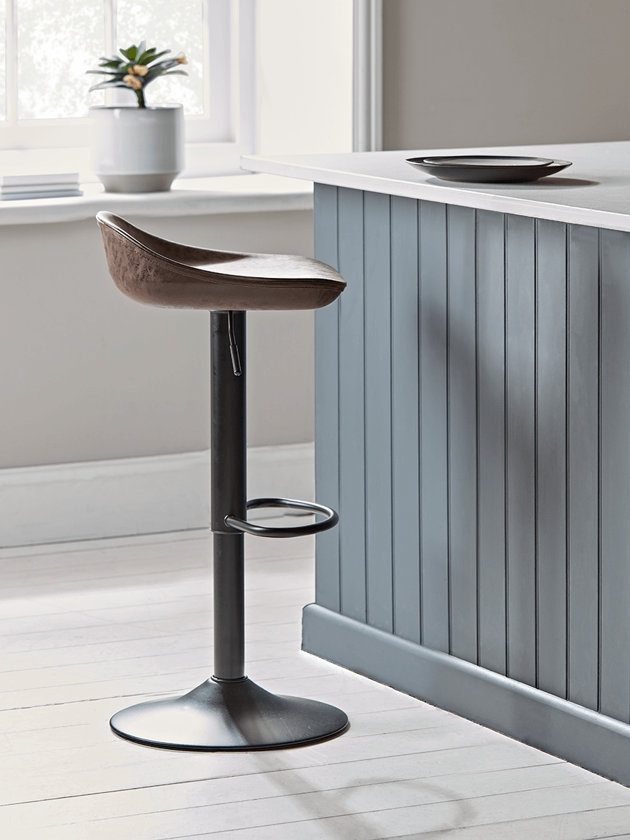 

Faux Leather Counter Stool - Brown