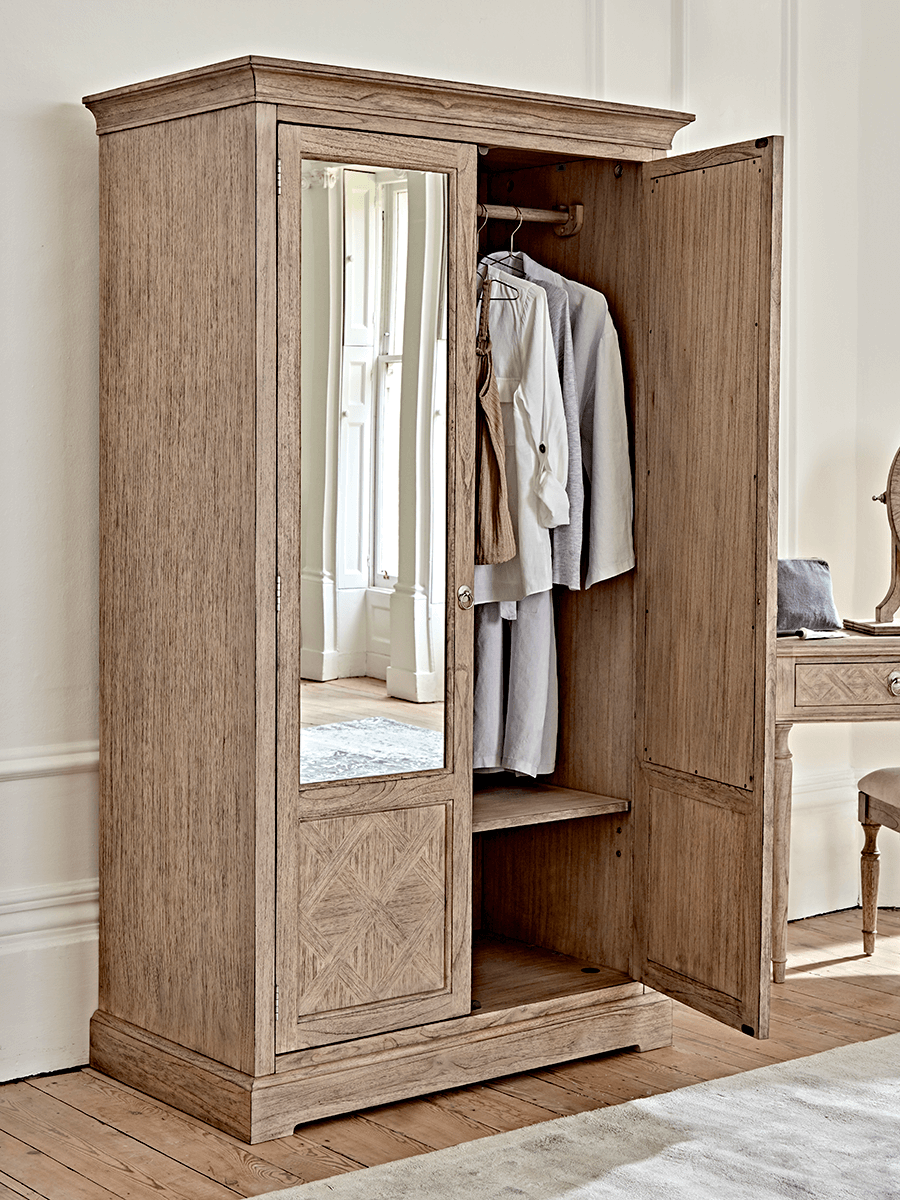 Product photograph of Geometric Parquet Wardrobe from Cox and Cox.