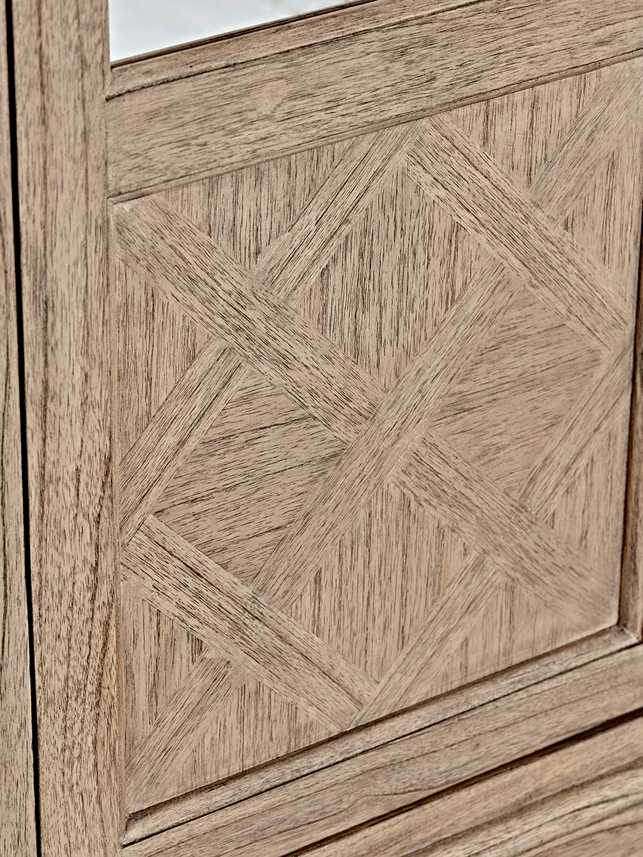 Product photograph of Geometric Parquet Wardrobe from Cox and Cox.