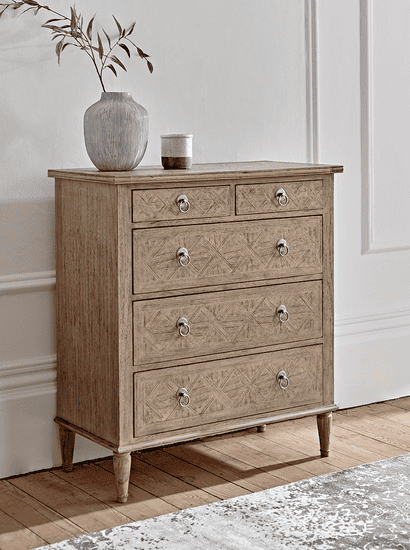 Geometric Parquet Chest Of Drawers