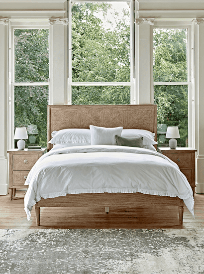 Geometric Parquet Bed