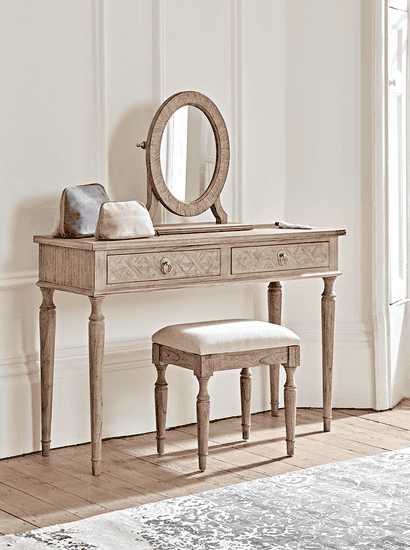 Geometric Parquet Dressing Table