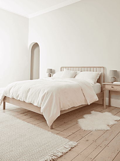Bergen Oak Superking Bed - Natural