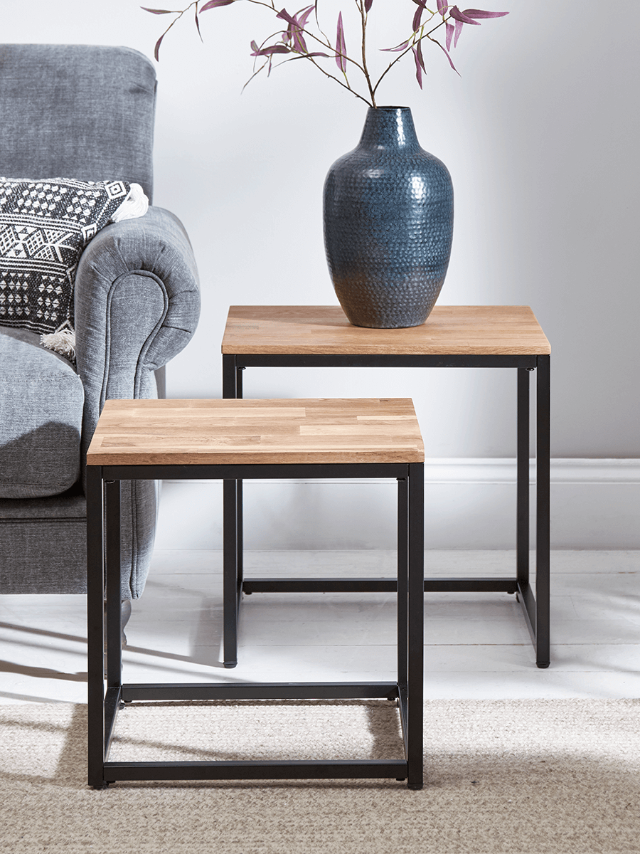 

Oak Topped Nested Tables