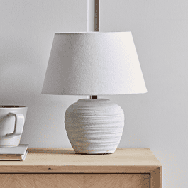 Concrete effect lamp top