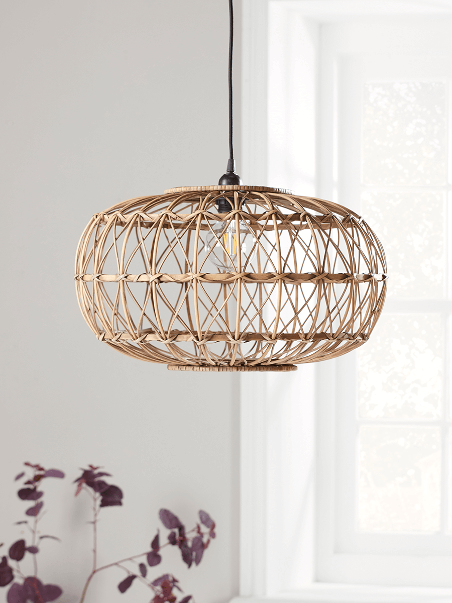 

Oval Rattan Pendant