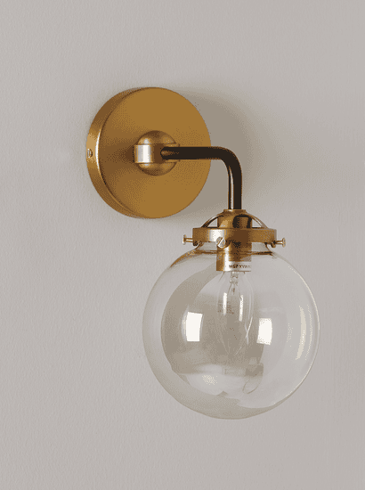 Single Globe Wall Light