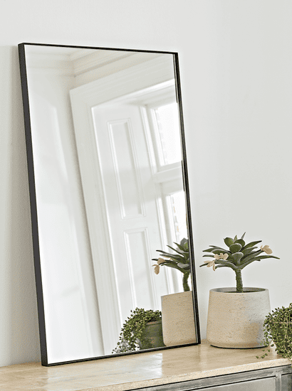 Black Framed Wall Mirror