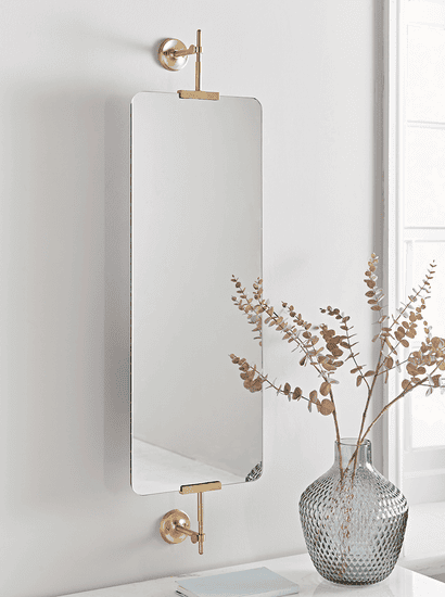 Brass Portrait Mirror