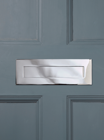 Nickel Letter Plate - Large