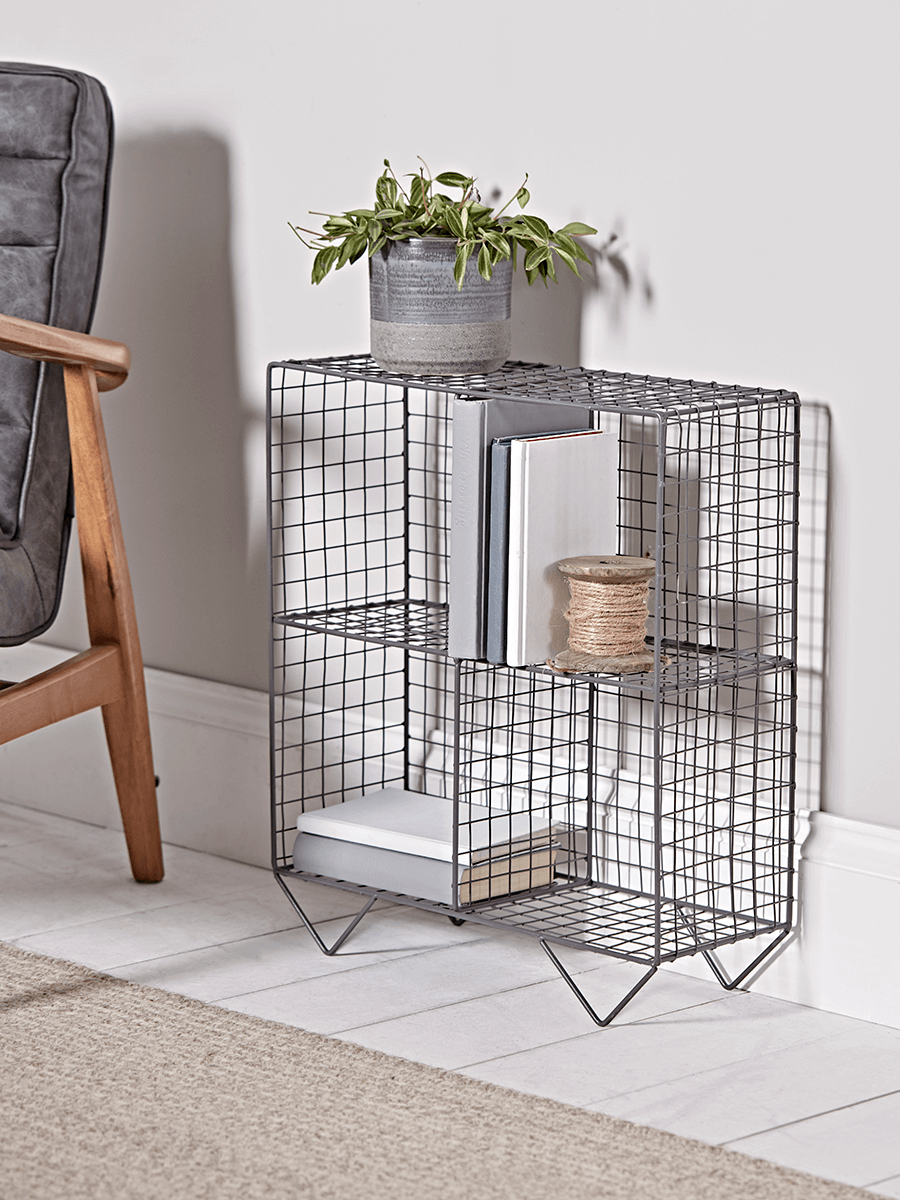 

Open Wire Cube Shelf Unit