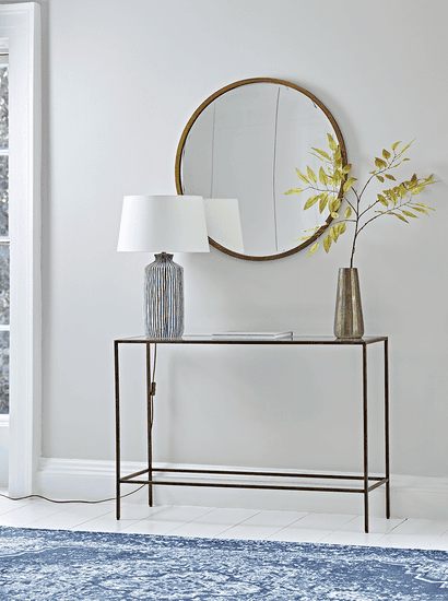 Villette Console Table - Burnished Brass
