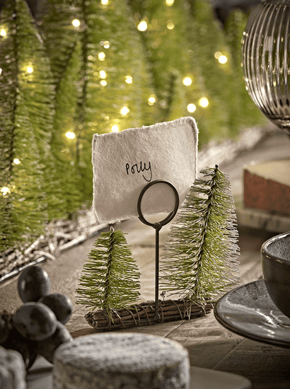 Four Brush Trees Name Place Holders