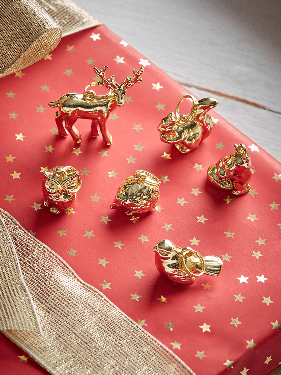 

Six Wrapping Charms - Woodland Animals