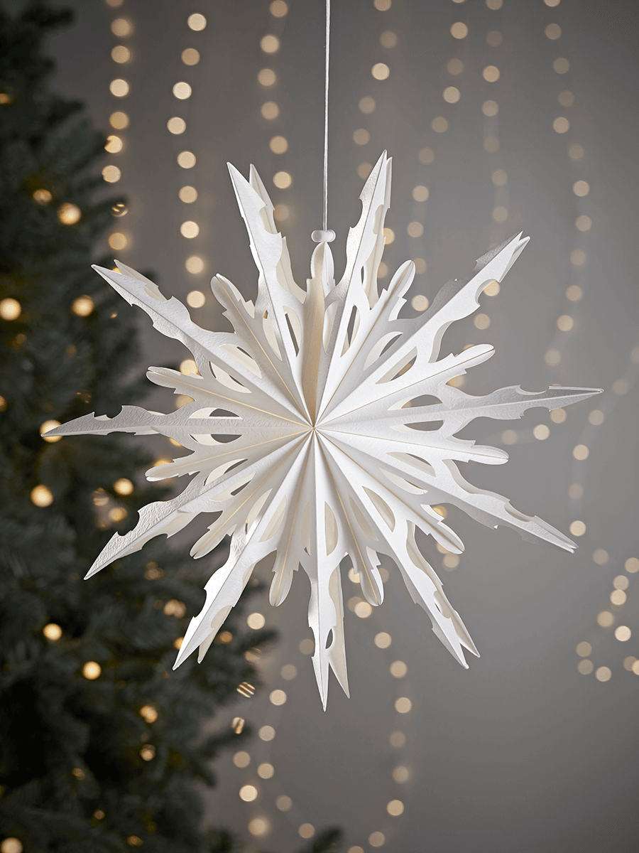 

Two Kirigami Snowflakes - Starburst