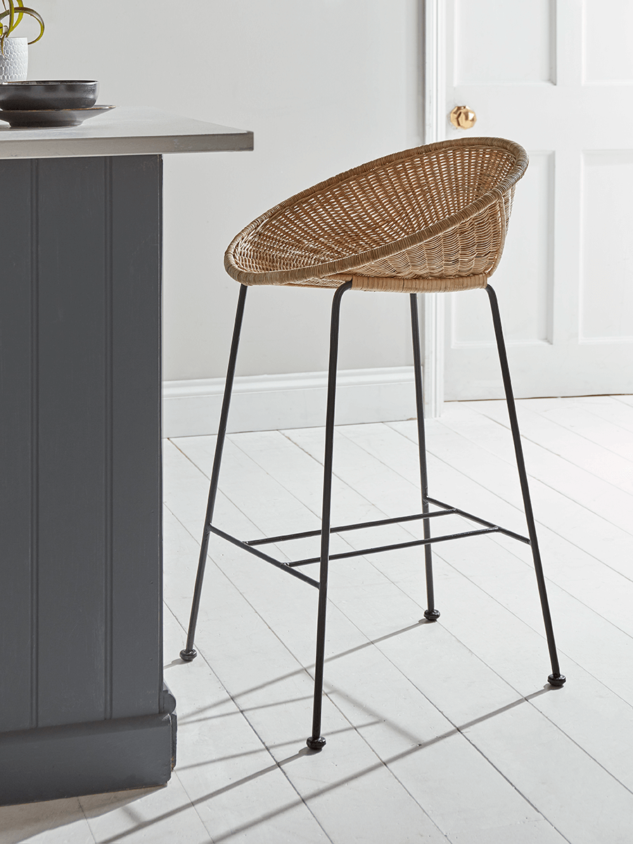 

Wicker Cone Counter Stool