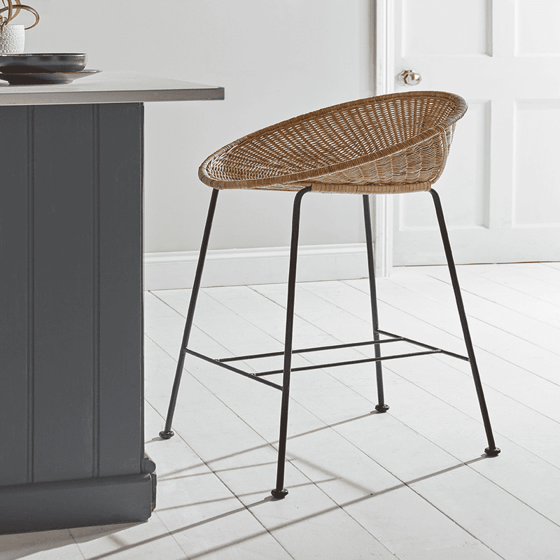 Wicker counter stools with backs deals