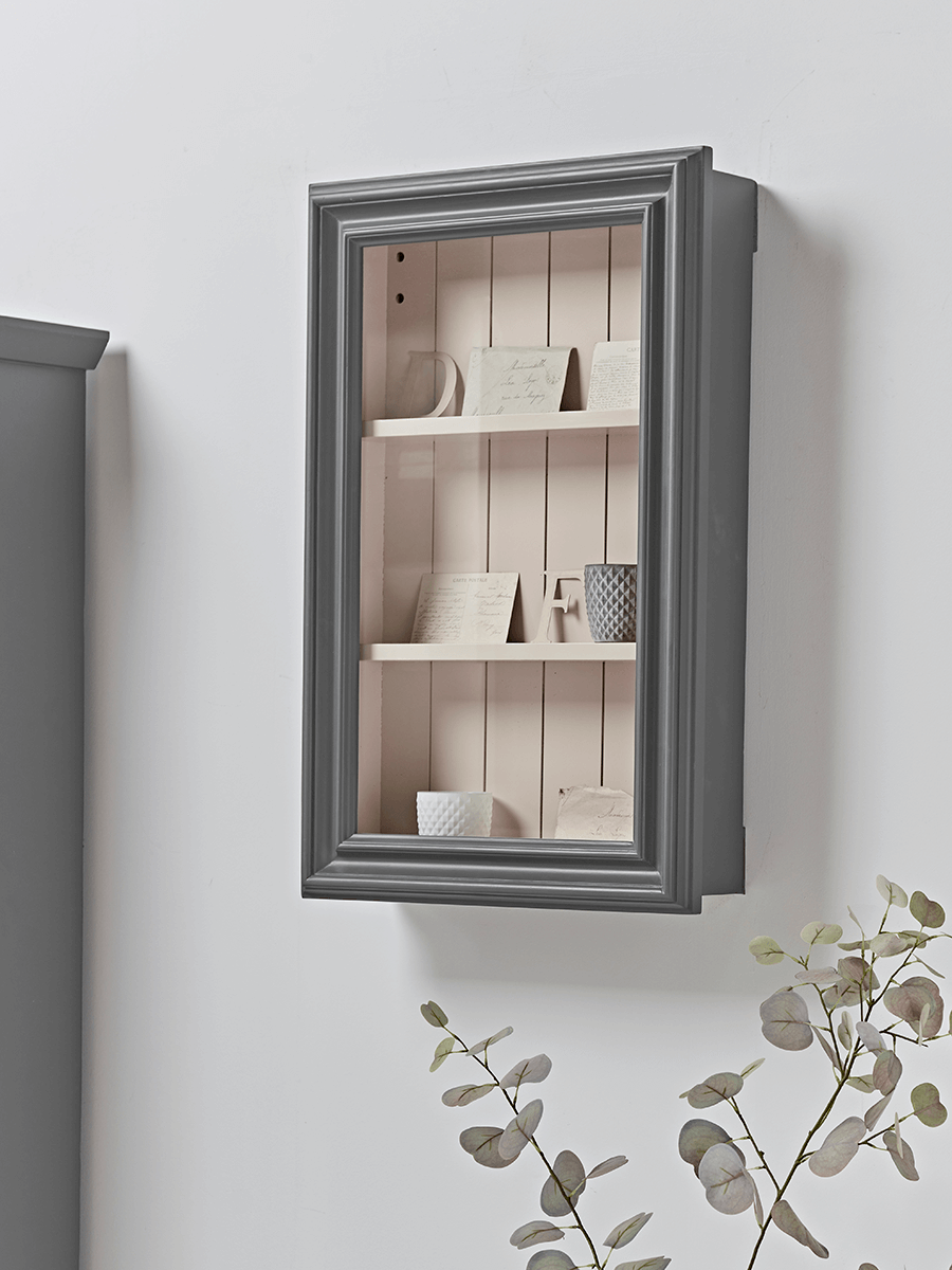 

Curiosity Cabinet - Grey & Blush
