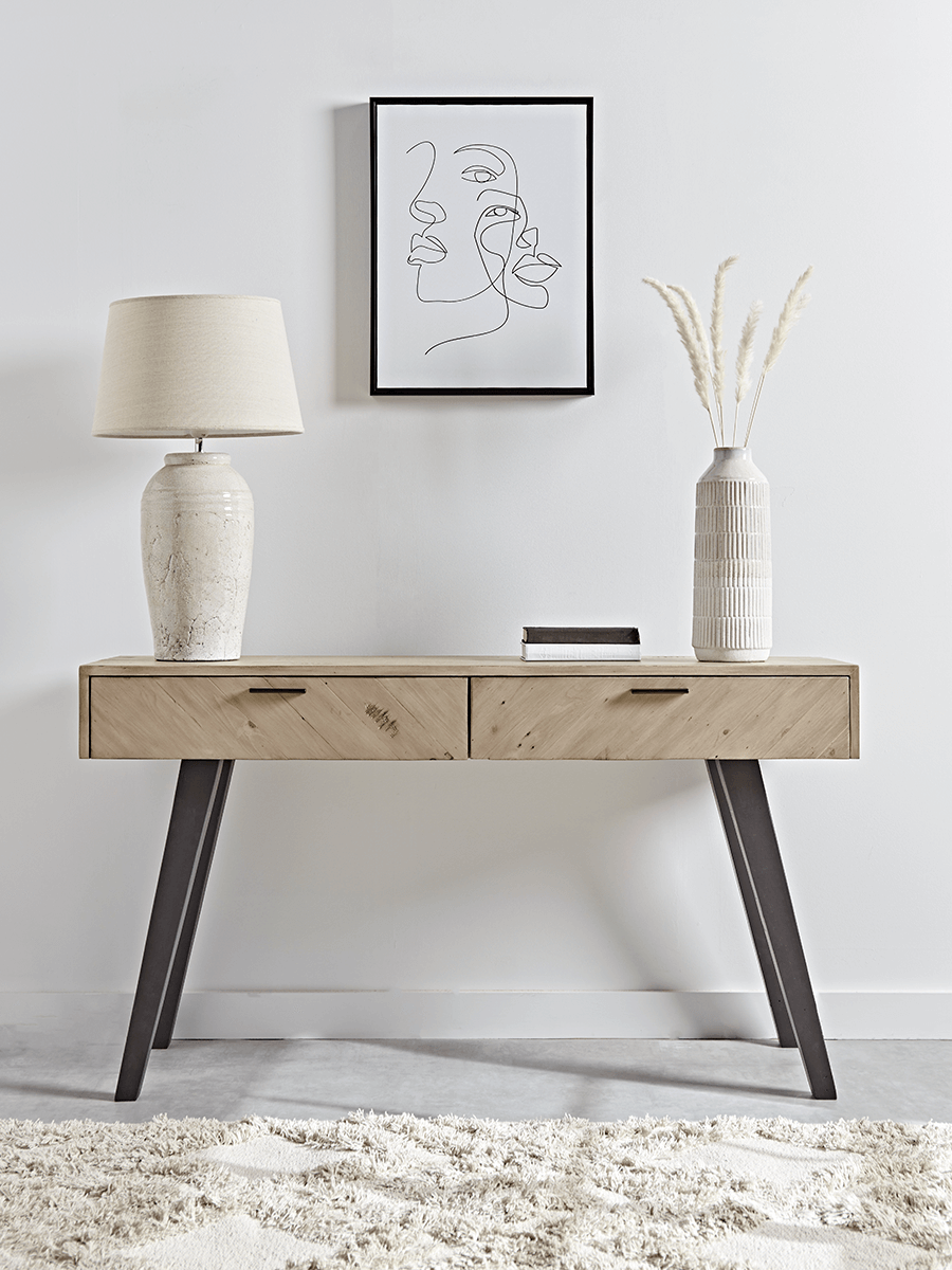 Product photograph of Salcombe Console Table from Cox and Cox