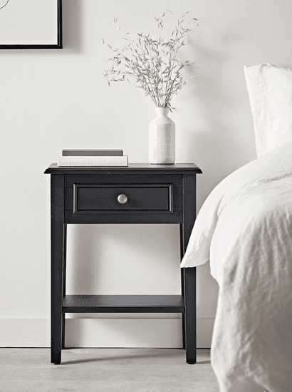 Camille Bedside Table - Black