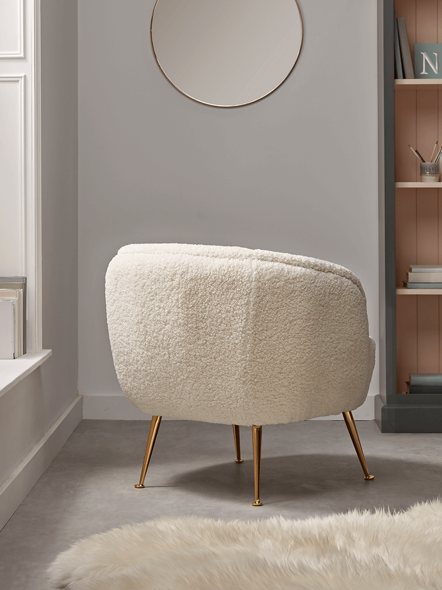 Product photograph of Teddy Tub Chair from Cox and Cox.