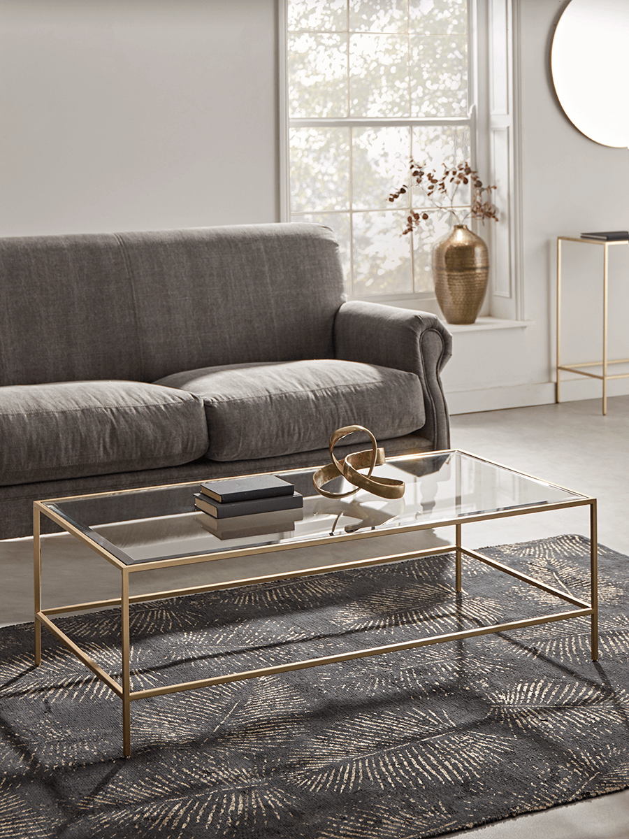 Villette Coffee Table - Soft Gold at Cox and Cox