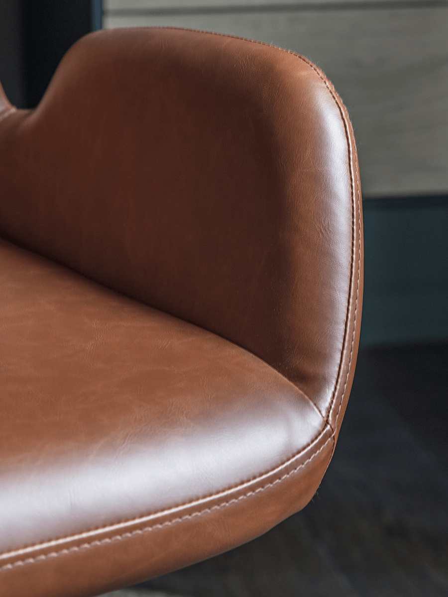 Product photograph of Belmont Office Chair - Tan from Cox and Cox.