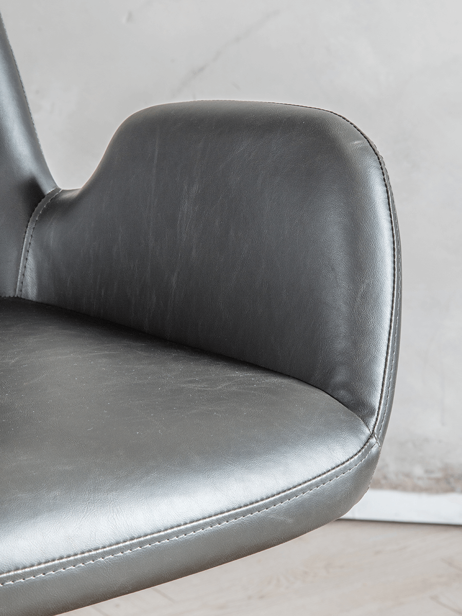 Product photograph of Belmont Office Chair - Charcoal from Cox and Cox.